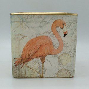 Nautical Flamingo on a 5” Square